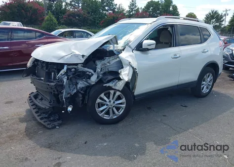 2016 Nissan Rogue Sv z USA, uszkodzony, nr VIN KNMAT2MT6GP656605